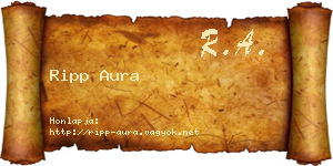 Ripp Aura névjegykártya
